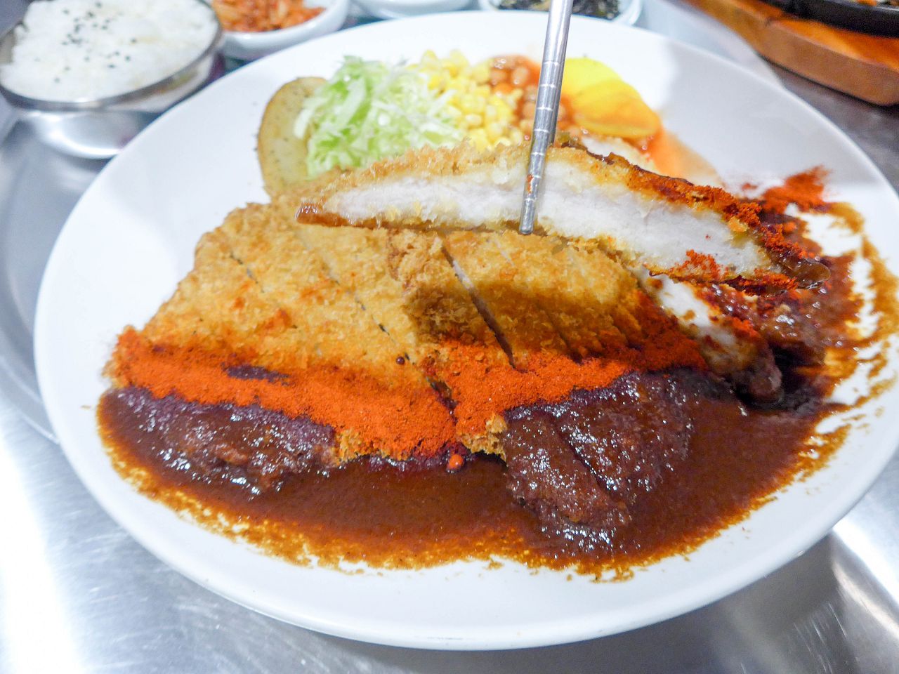 [食記][台北市] 南山炸豬排 남산돈까스 士林文林店 — 口味獨特的韓式炸豬排，多道韓式經典美食聚餐餐廳好選擇。