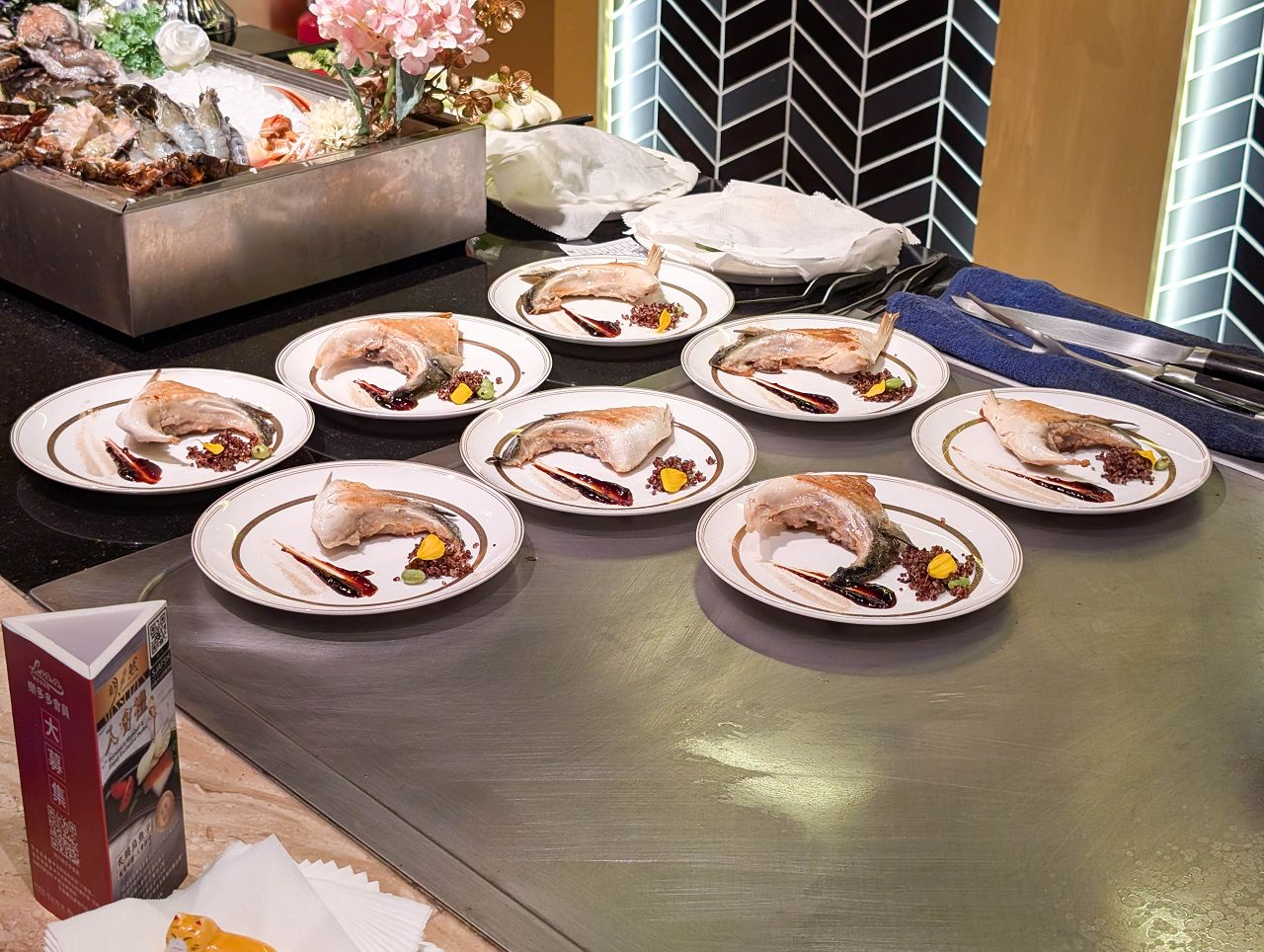 [食記][高雄市] 明水然 無菜單鐵板燒 高雄大立店 — 台北知名無菜單鐵板燒餐廳進駐高雄大立百貨開設分店！